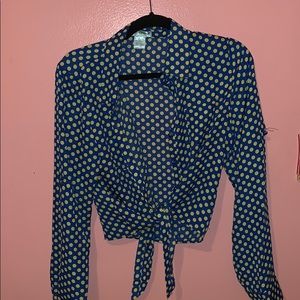 Polka Dot crop top blouse
